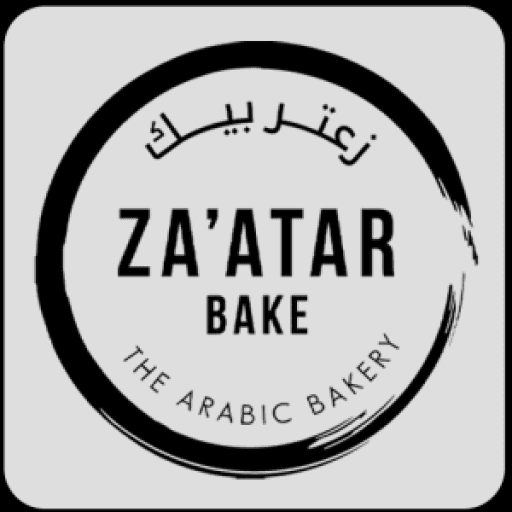 Za'atar Bake The Arabic Bakery official logo featuring English and Arabic typography